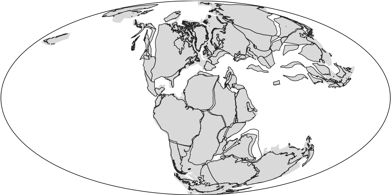 Plotting Late Jurassic geography from the GPlates Web Service