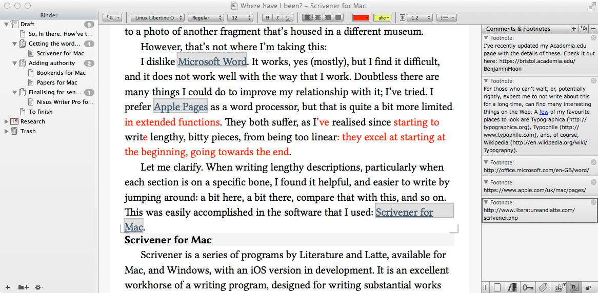 Scrivener for Mac
